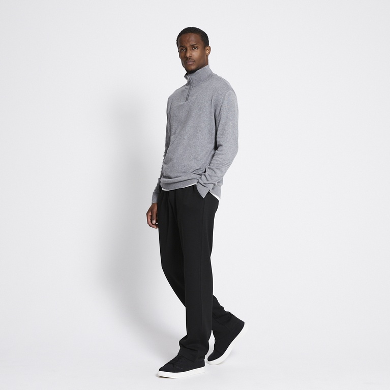 Half-zip knit sweater "Thin"